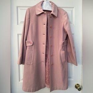 Mac wool blend pink tan coat 14